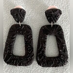 Handmade black earrings
